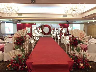 佛山禅城大沥婚庆策划红色中式婚礼主题布置